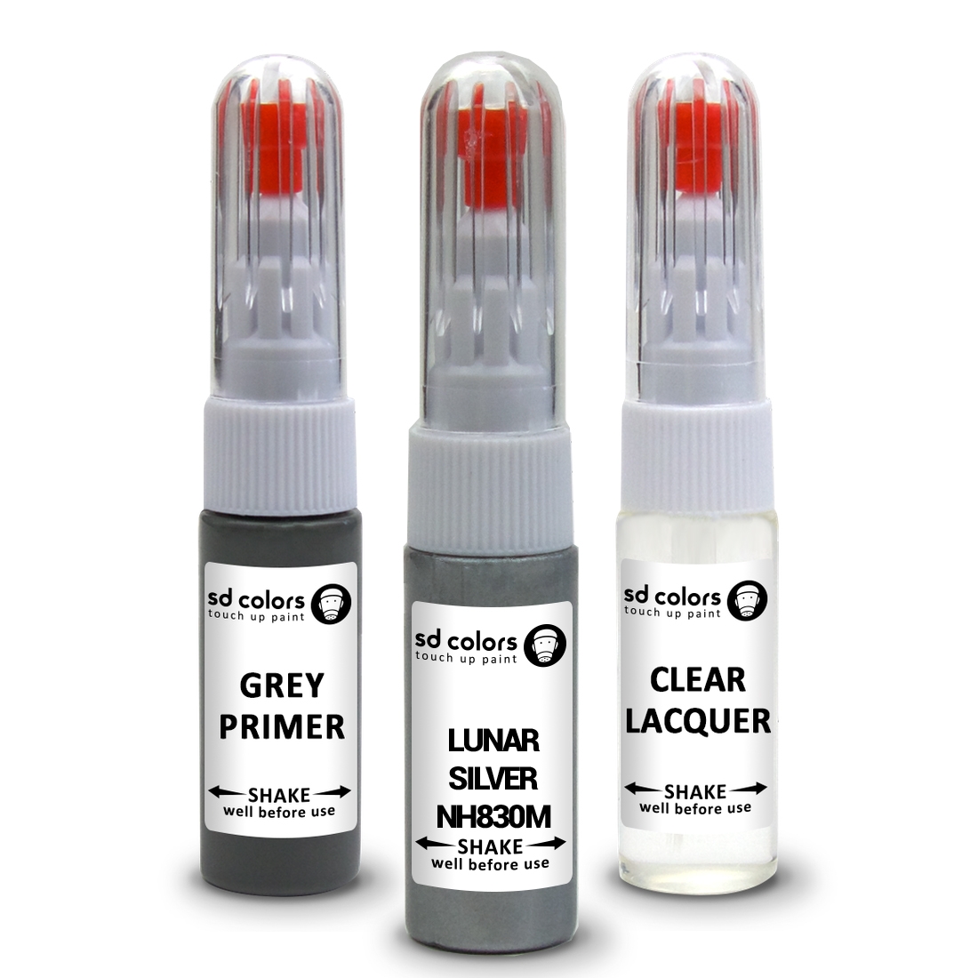 HONDA NH830M LUNAR SILVER TOUCH UP PAINT PEN/BRUSH FOR SCRATCH CHIP